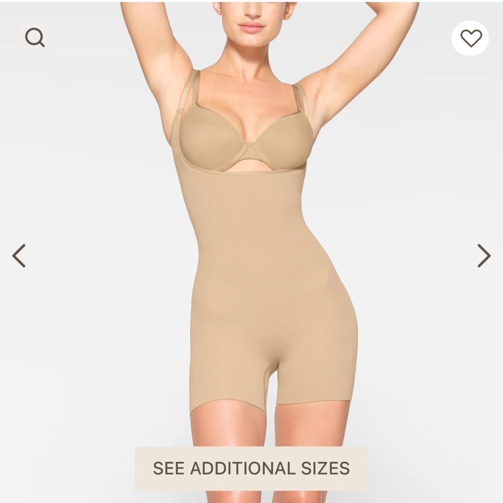 SKIMS Seamless Sculpt Open Bust Shortie Bodysuit